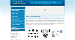 Desktop Screenshot of praseerubber.com